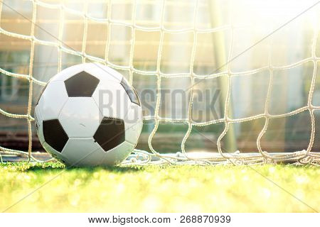 Football On A Green Field . Sport