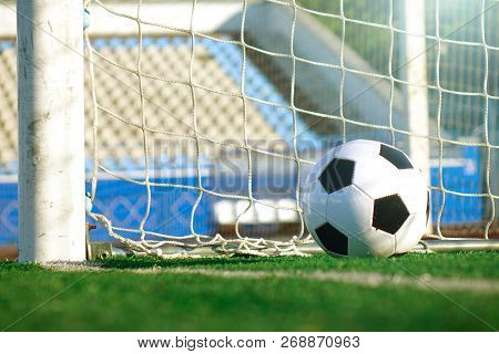 Football On A Green Field . Sport