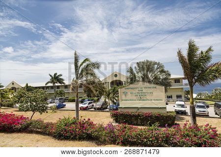 Basseterre, Saint Kitts - May 18, 2015: Port Zante Is The Harbor In Basseterre, Saint Kitts, Which H