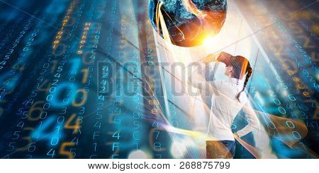 Future of virtual technology. Mixed media