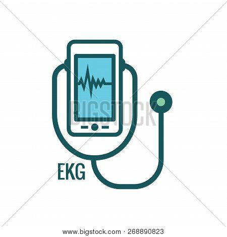 Telemedicine Abstract Idea - Icons Illustrating Remote Health And Software