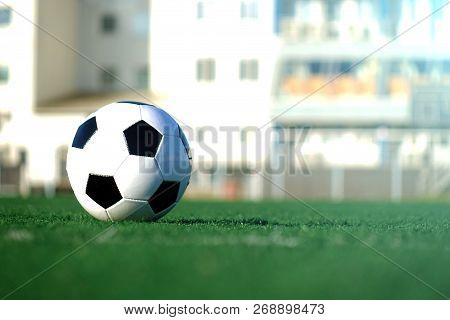 Football On A Green Field . Sport