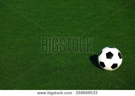 Football On A Green Field . Sport