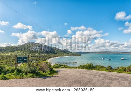 West Coast National Park, South Africa, August 20, 2018: Road To Kraalbaai At The Langebaan Lagoon O