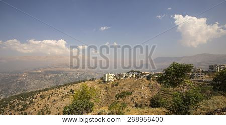 Landscape Of Lebanon With Mountain And Cedars Near Bcharre, Lebanon