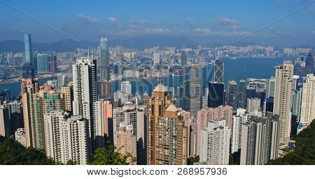 Victoria Peak, Hong Kong, 07 November 2018:- Hong Kong city