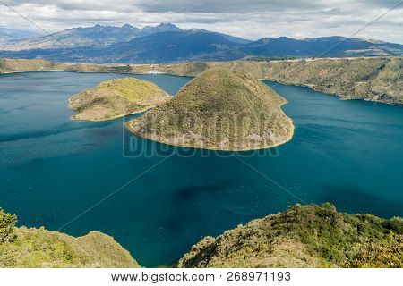 Laguna Cuicocha - Volcanic Crater Lake In Ecuador