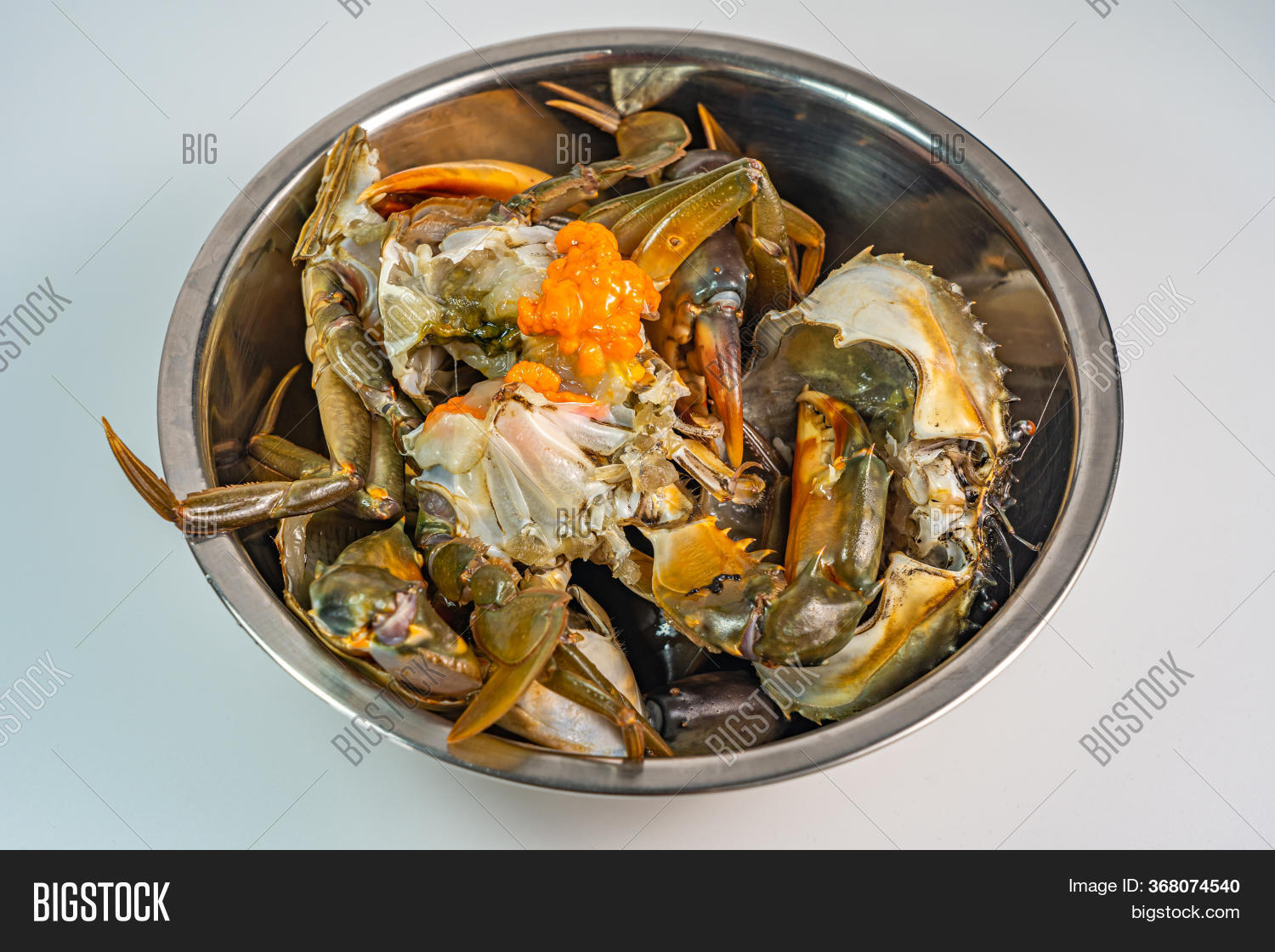 Bowl Raw Crab Full Image & Photo (Free Trial) Bigstock