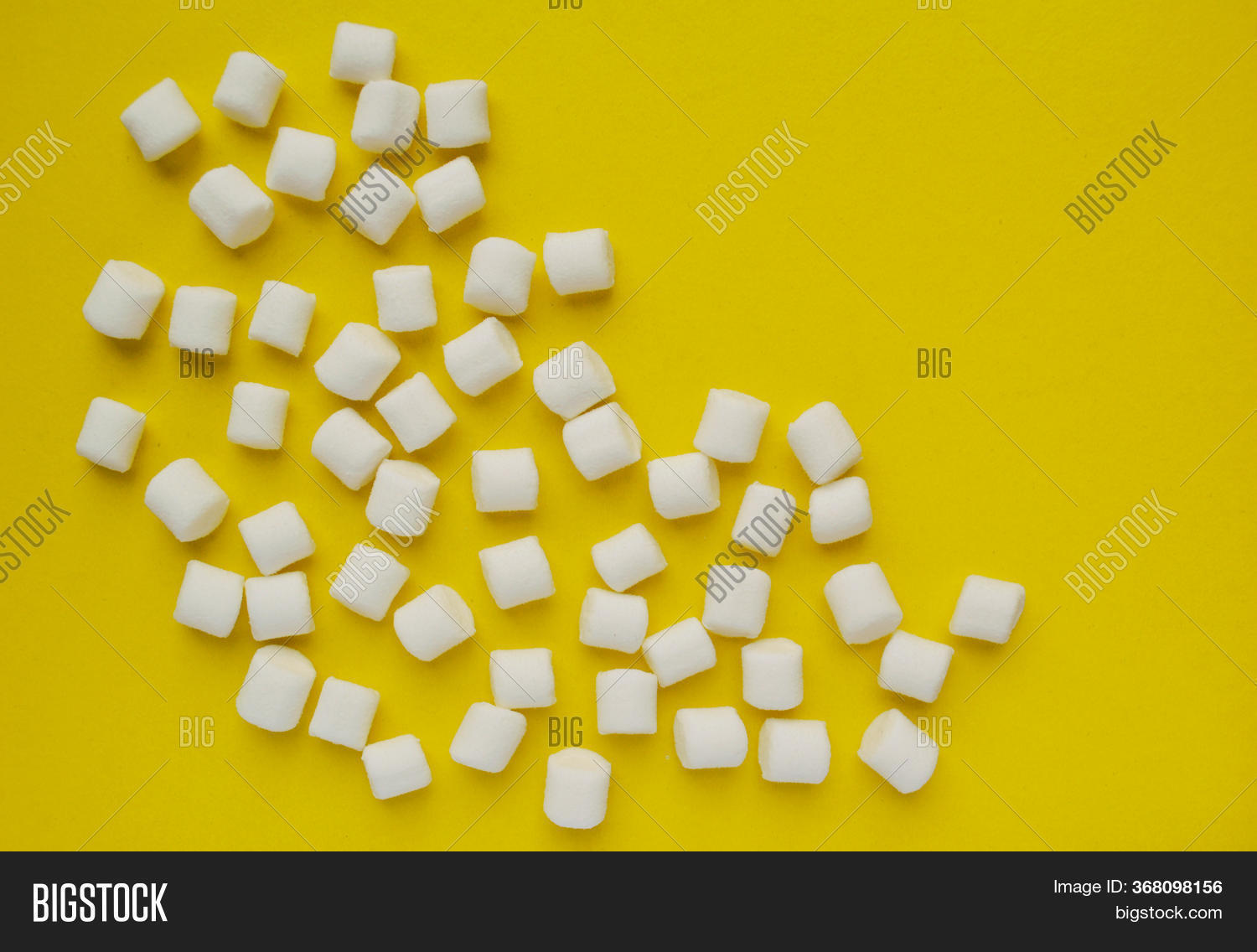 Marshmallows On Yellow Image & Photo (Free Trial) Bigstock