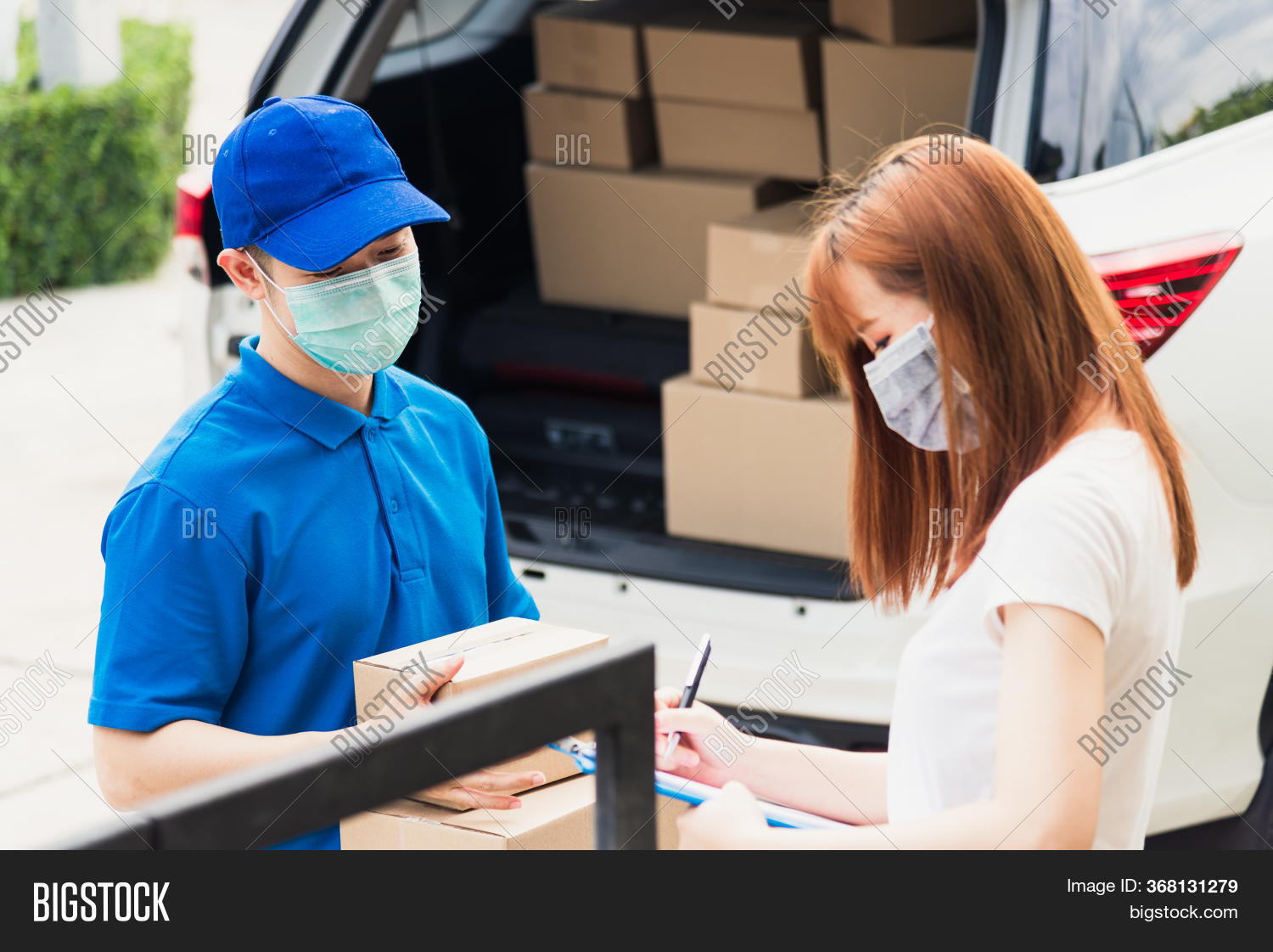 Asian Young Delivery Image & Photo (Free Trial) Bigstock