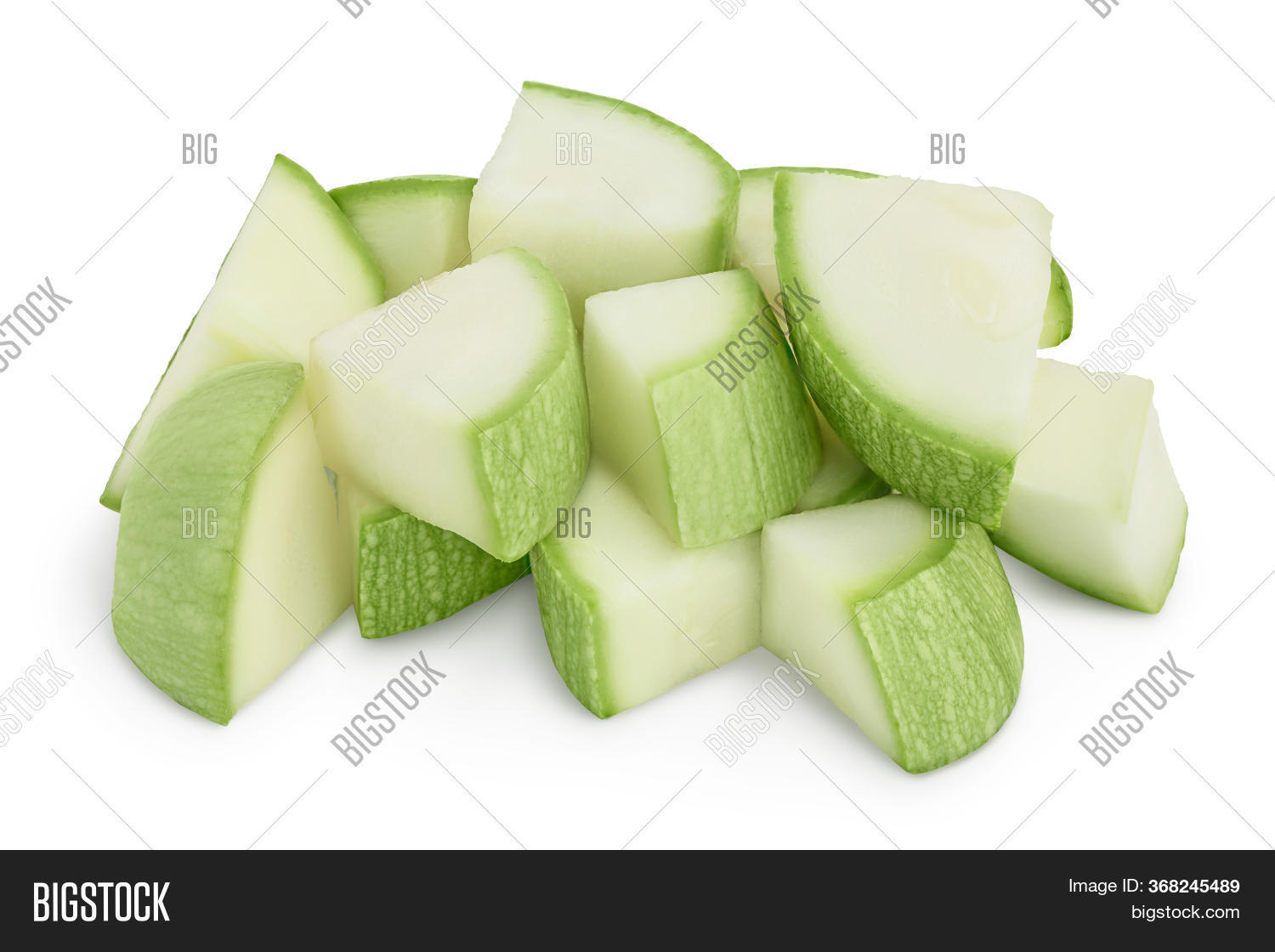 Diced Zucchini Marrow Image & Photo (Free Trial) Bigstock