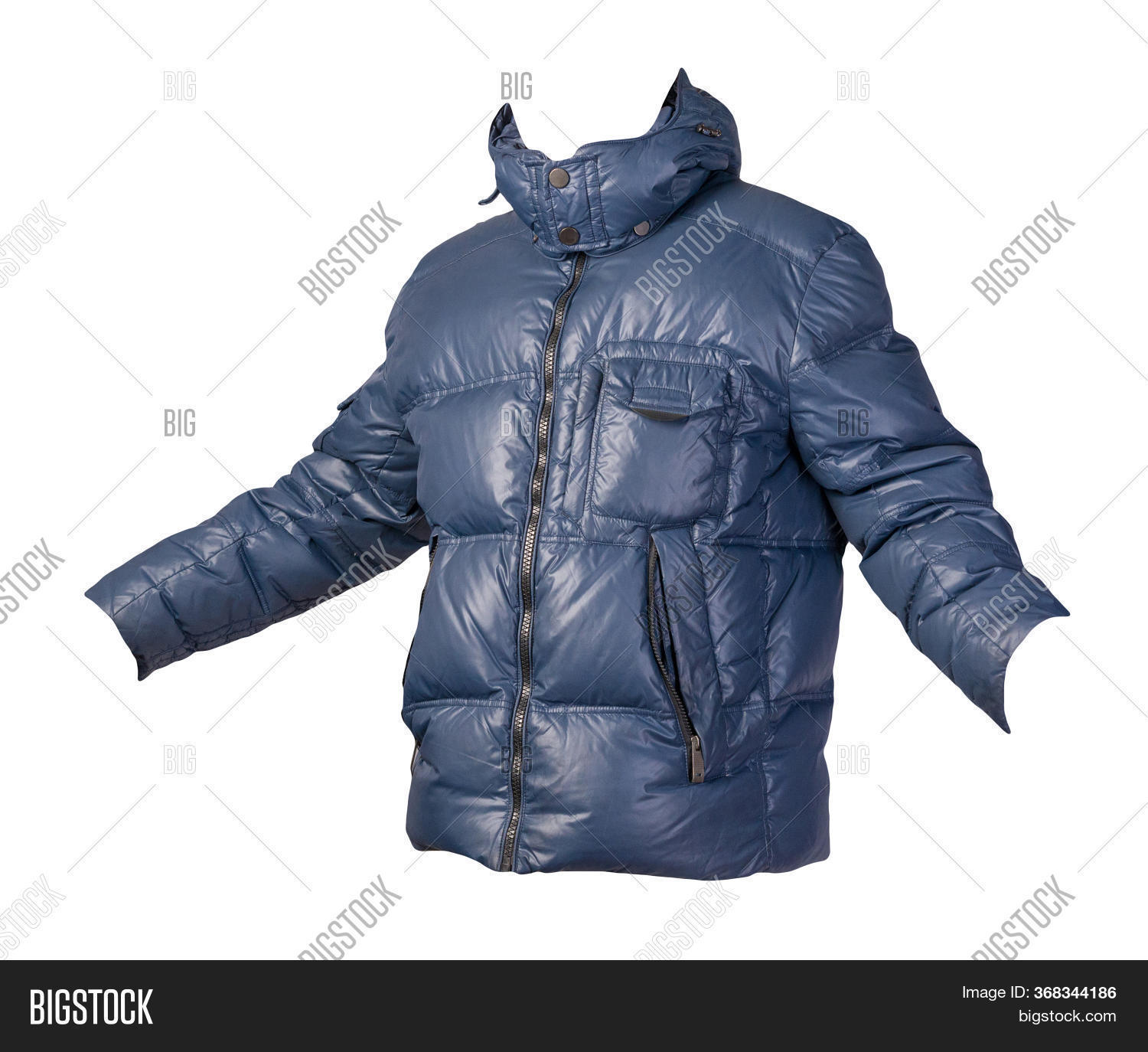 Mens Blue Jacket Hood Image & Photo (Free Trial) Bigstock