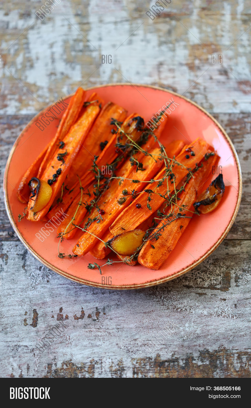 Plate Baked Carrots. Image & Photo (Free Trial) Bigstock