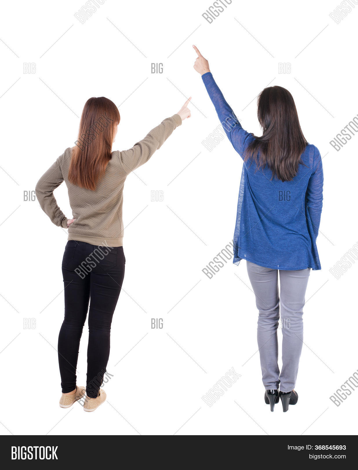 Back View Two Young Image & Photo (Free Trial) | Bigstock