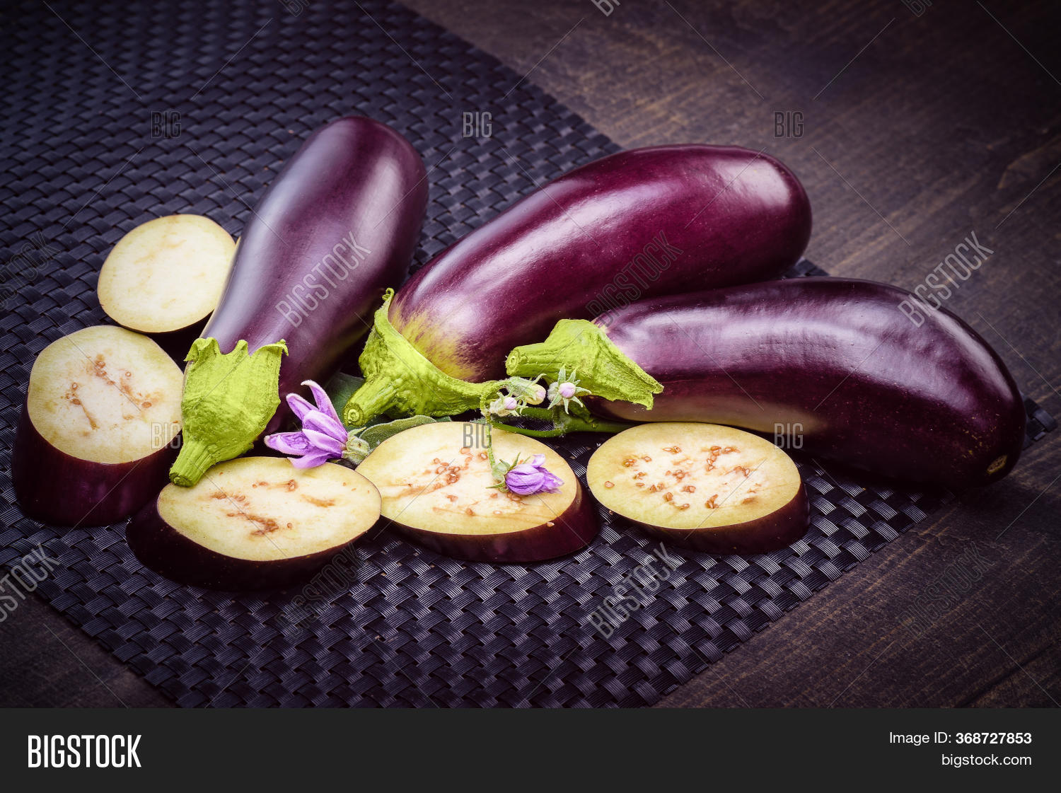Eggplant On Table. Image & Photo (Free Trial) Bigstock