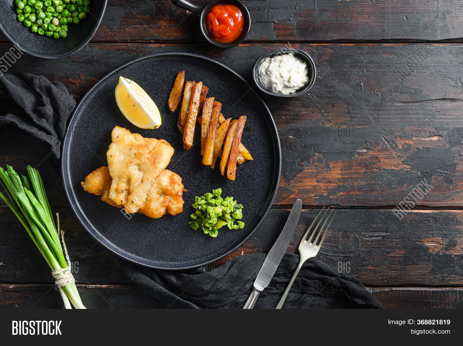 Fish Chips Dip Lemon Image & Photo (Free Trial) Bigstock