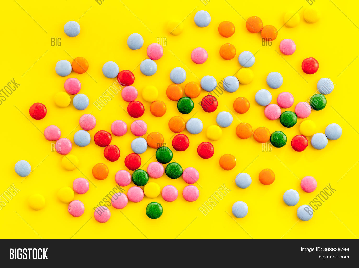 Color Candy On Yellow Image & Photo (Free Trial) | Bigstock