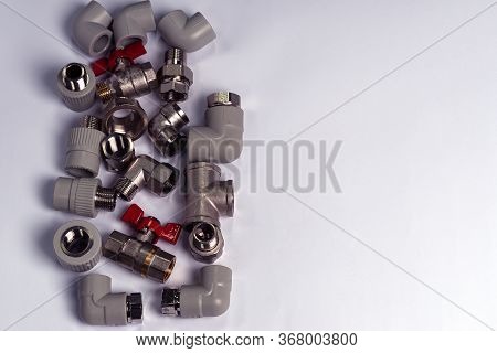 Components For Plumbing And Heating Systems, Fittings And Range Of Spare Parts For Hydraulic Communi