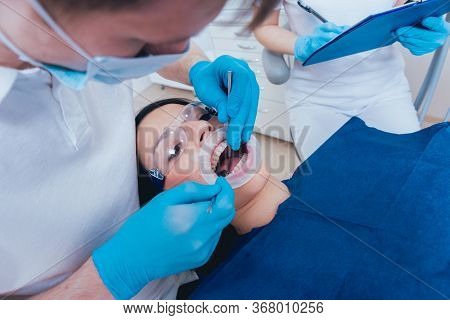 Dental Treatment With Expander. Modern Medical Technology