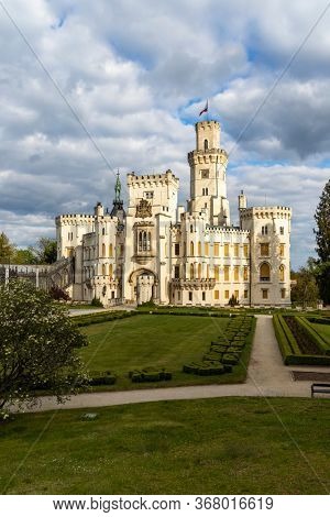Hluboka nad Vltavou castle in Southern Bohemia, Czech Republic