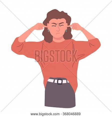 Negative Gestures Vector Illustrations. Disagree And Stop Consept. Hand Language Refuse.
