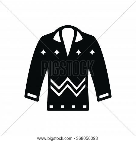 Black Solid Icon For Pullove Sweater Jumper Cardigan Dress