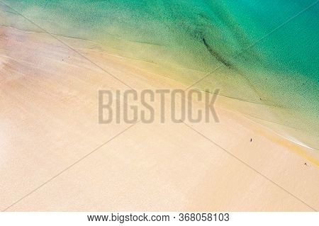 Aerial View Of Beach, Castlegoland, By Portnoo In County Donegal - Ireland