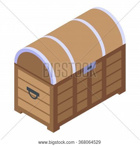 Quest Dower Chest Icon. Isometric Of Quest Dower Chest Vector Icon For Web Design Isolated On White 