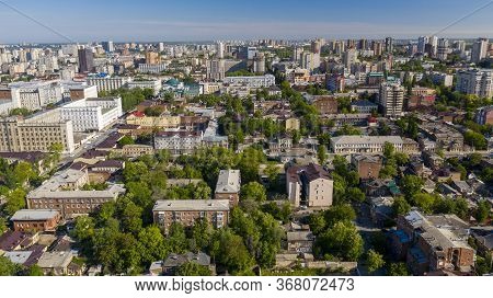 Rostov-on-don, Russia, May 24, 2020: Rostov-on-don Aerial View. Panorama Of The City Of Rostov On Do