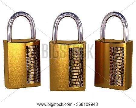 Three Padlocks With Very Complex Numerical Code