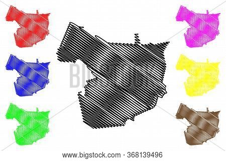 Dobrich City (republic Of Bulgaria) Map Vector Illustration, Scribble Sketch City Of Dobrich Map