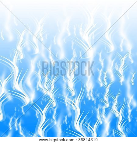 Blue Branch Abstract Light Background