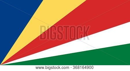 Official Large Flat Flag Of Seychelles Horizontal