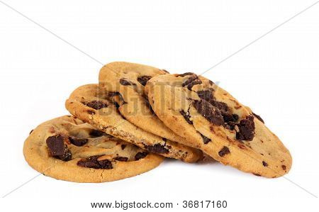 domácí čokoládová placička cokies izolované