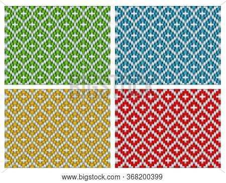 Beautiful Decorative Ethnic Woven (anyaman) Background Texture 16