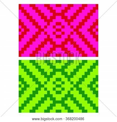 Flat Colorful Beautiful Decorative Ethnic Woven (anyaman) Background Texture 15
