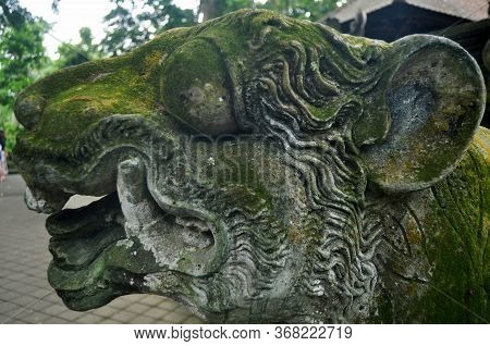 Art Sculpture And Carved Antique Deity Angel God Of Hindu Statue Balinese Style In Mandala Suci Wena