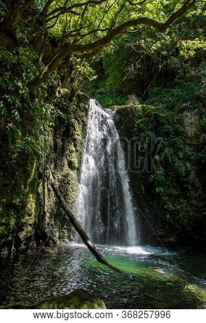 Walk And Discover The Prego Salto Waterfall On The Island Of Sao Miguel, Azores