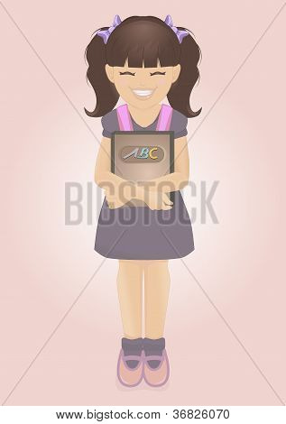 kleine MÃ¤dchen und Buch