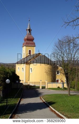 ROZGA, CROATIA - OCTOBER 02, 2012: Saint Anne's Church in Rozga, Croatia