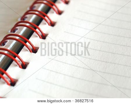 Blank notebook page