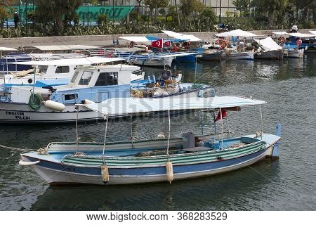 Turkey, Marmaris - 30 April, 2017: Port With Yachts Boats And Boats In The Touristic Eco-friendly Ci