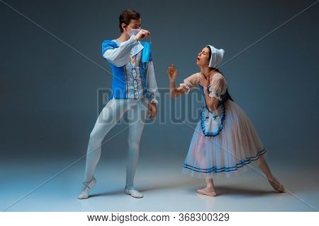 Modern Cinderella Not Trying The Slipper On, But Protective Face Mask. Young And Graceful Ballet Dan