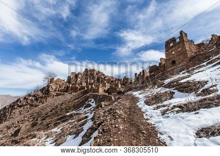 Old Abandoned City Of Gamsutl Republic Of Dagestan, Russia