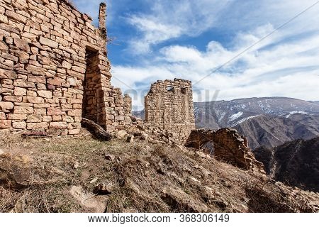 Old Abandoned City Of Gamsutl Republic Of Dagestan, Russia