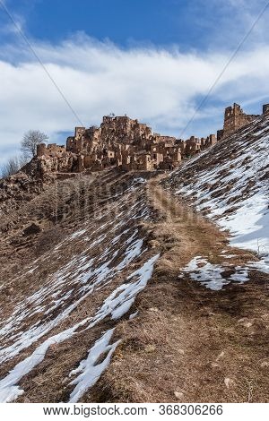 Old Abandoned City Of Gamsutl Republic Of Dagestan, Russia