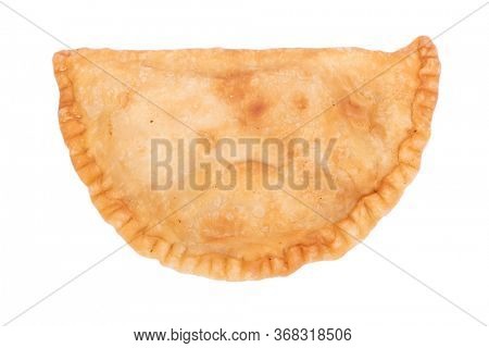 Belyash (beliash), meat pie isolated on white background