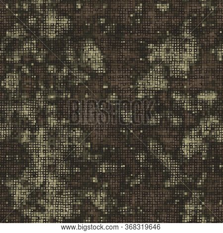 Texture Military Camouflage Seamless Pattern. Abstract Army Vector Illustration