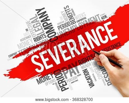 Severance Word Cloud Collage , Social Concept Background