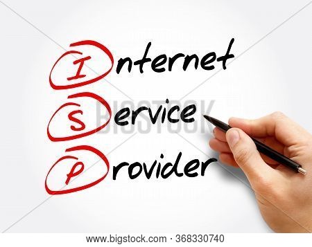 Isp - Internet Service Provider, Acronym Technology Concept Background